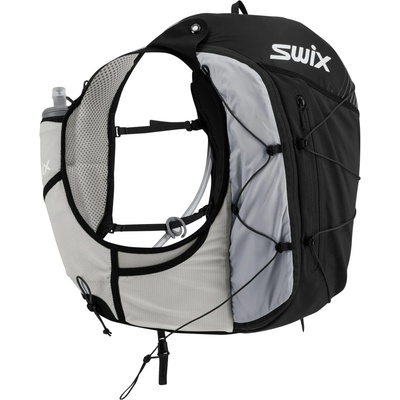 Swix Раница за трейл бягане Swix Pace 4L Hydration Vest Trail running backpack - Jet Black - размер S/M (504-1465-0111)