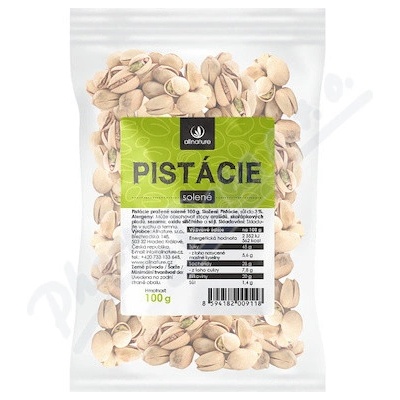 Allnature Pistácie pražené solené 100 g