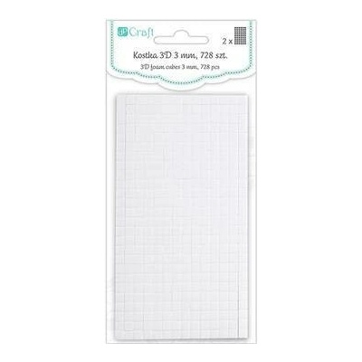 DP Craft Lepící štítky 3D 3 mm, 728 ks 5x5mm