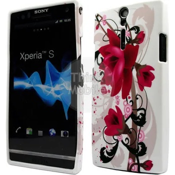 Sony Xperia S LT26i Flora V5 Силиконов Калъф + Протектор