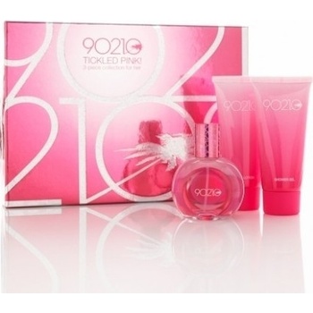 Beverly Hills 90210 Tickled Pink Woman EDT 100 ml + sprchový gel 100 ml + tělové mléko 100 ml dárková sada