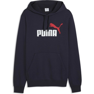 Puma Ess 2 Color Logo Hoodie tmavomodrá