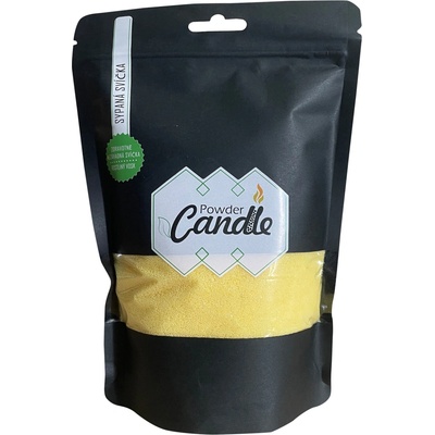 PowderCandle sypaná svíčka žlutá 100 h (400 g + 20 knotů)
