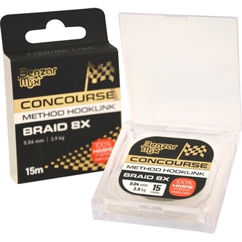 Benzar concourse braided hooklink pletená nadvazcová šnúra 15 m 0,10 mm