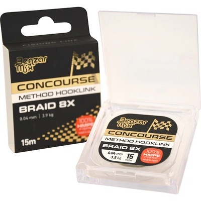Benzar concourse braided hooklink pletená nadvazcová šnúra 15 m 0,10 mm