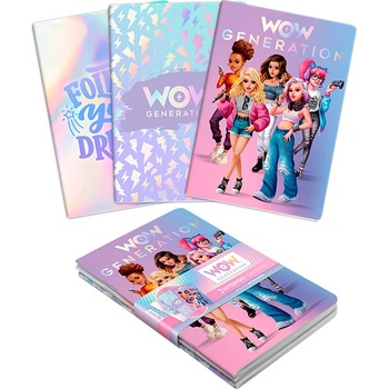 Wow generation Комплект тетрадки WOW Generation - А5, 25 листа, 3 броя (WOW00002)