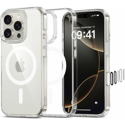 Tech-Protect FlexAirHybrid CC MagSafe iPhone 16 Pro čirý