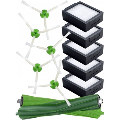 ElektroSkalka iRobot Roomba i4, i5, i6, i7, J7, E5, E6 sada kartáčů a HEPA filtrů 12 ks