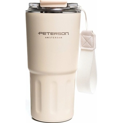 Peterson termohrnek z nerezové oceli 600 ml béžový