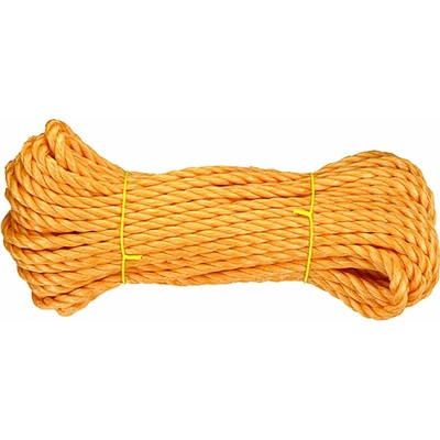 CONNEX PP stáčené víceúčelové lano 3pramenné, 8 mm × 20 m, oranž