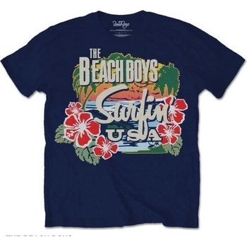 The Beach Boys Риза Surfin USA Tropical Unisex Navy Blue M (BBTS03MN02)