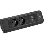 Bachmann Разклонител Bachmann - CASIA 2, 2x Шуко, USB A+C, 2 m, черен (932.102)
