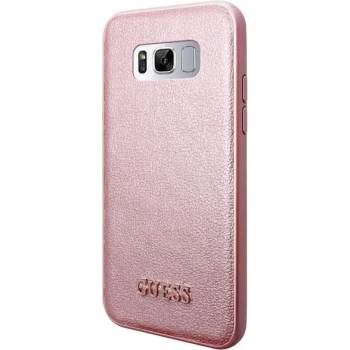 GUESS Iridescent Leather Hard Case - Samsung Galaxy S8 pink