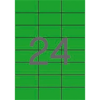 APLI Етикет, 70x37 mm, цветен, APLI, зелен, 480 етикета в опаковка 01594 (01594)