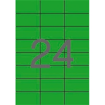 APLI Етикет, 70x37 mm, цветен, APLI, зелен, 480 етикета в опаковка 01594 (01594)