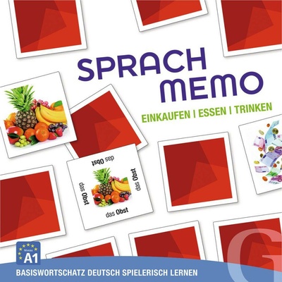 Sprachmemo Deutsch: Einkaufen, Essen & Trinken Spiel - Grubbe Media