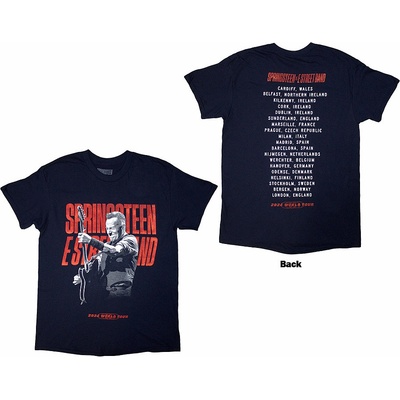 Bruce Springsteen tričko Tour '24 Guitar Photo BP Navy Blue – Zboží Dáma