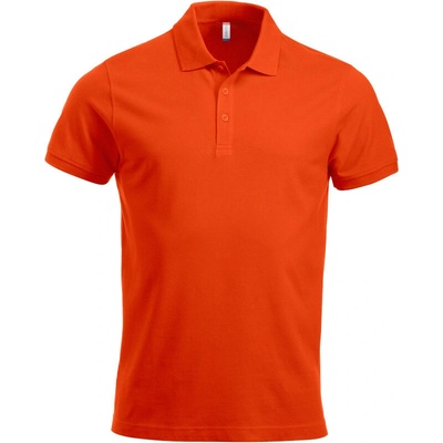 Clique polokošile Classic Lincoln S/S těžká bavlna krátký rukáv pánská COT678244asv00-blood orange