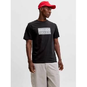 JACK & JONES Тениска jcofusion box print tee ss cn noos (123009045052503)