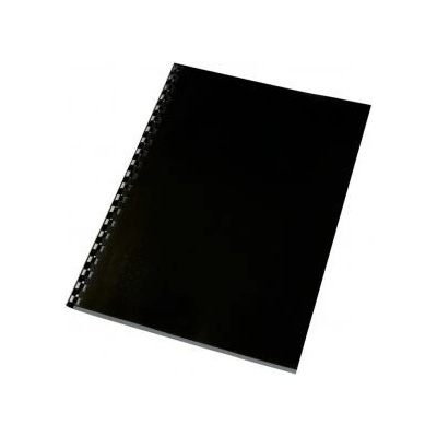 Kartónové obálky na krúžkovú väzbu GBC HighGloss A4 čierne