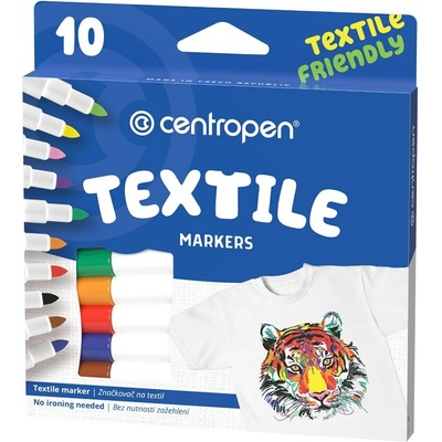 Centropen popisovač na textil 10 ks