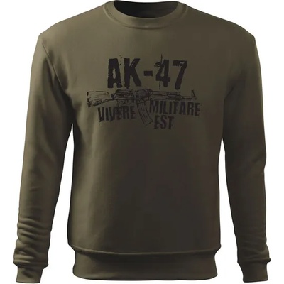 DRAGOWA мъжки суитшърт Seneca AK-47, маслиненозелен 300г/м2 (11638)
