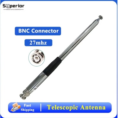 OEM CB teleskopická anténa 27 MHz TNC SMA BNC Konektor: BNC