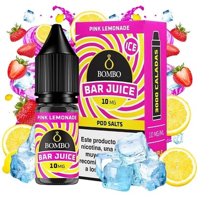 Bombo Bar Juice Pink Lemonade Ice Nic Salts 10ml