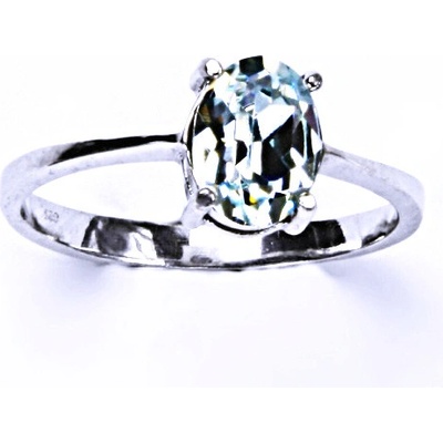 Čištín Zlatý prsten krystal Swarovski Light azore bílé i žluté zlato T 1245