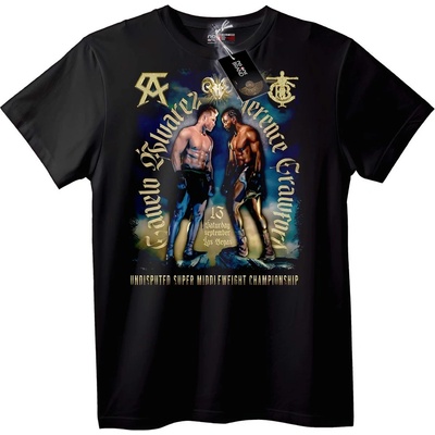 NOONEBRAND Тениска Canelo срещу GGG Бокс - 4XL, Black