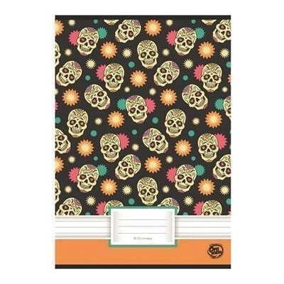 OPTISCHOOL Sešit Skull 81 32 A4 linkovaný