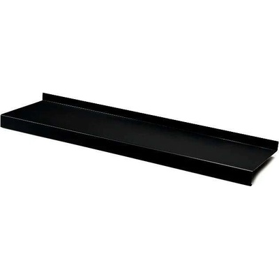 Parapet venkovní r.š.125mm - pozink Lakovaný RAL 9005 černá s folií dl.2m