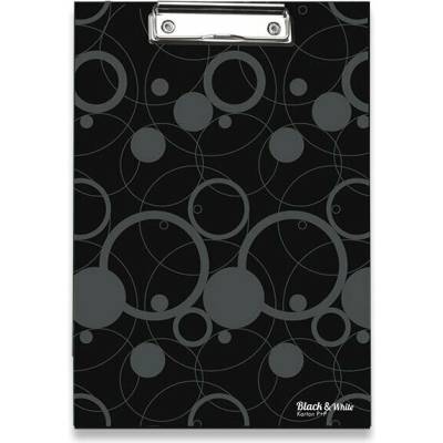 Kartón P+P Jednodoska lamino Black&White A4 čierna