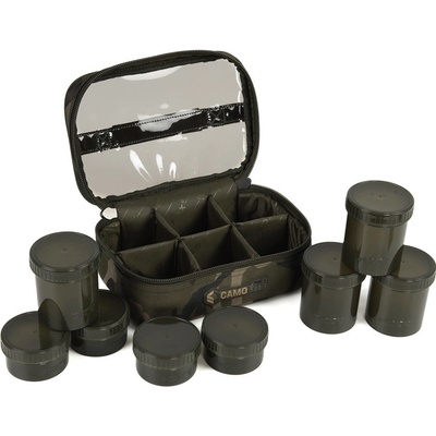 Fox Puzdro na nástrahy Camolite 8 Pot Hookbait Case