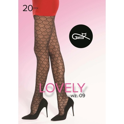 Gatta punčochové kalhoty Lovely 09 20 DEN černá