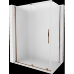 Mexen Velar плъзгаща се душ кабина 150 x 90 см, матирано стъкло, розово злато - 871-150-090-31-60 (871-150-090-31-60)