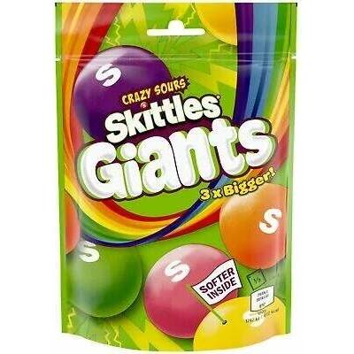 Skittles Giant žvýkací bonbony s příchutí kyselého ovoce 132 g
