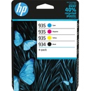 HP 934 originální inkoustová kazeta černá, azurová, purpurová, žlutá 6ZC72AE