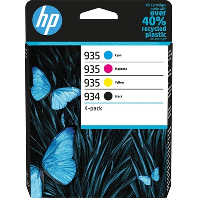 HP 934 originální inkoustová kazeta černá, azurová, purpurová, žlutá 6ZC72AE