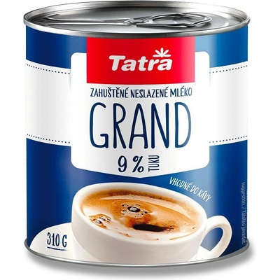 Tatra Grand Kondenzované neslazené mléko 9% 410 g