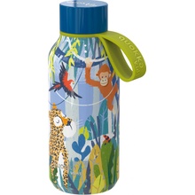 Quokka Nerezová termofľaša Solid Kids s pútkom Jungle 330 ml
