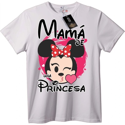 NOONEBRAND Тениска Мама на Принцеса - 6XL, Black