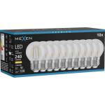 Mexen Vintis 10x LED филаментна крушка E27, G45, 2W, Топла - 2700K, 240 lm, прозрачна (L156-E27-0227-00x10)