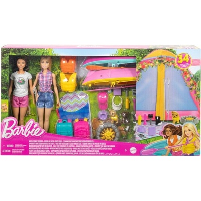 Mattel Barbie kempovacia sada s bábikami a doplnkami HYT66