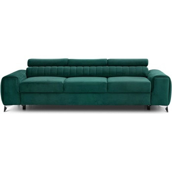 Eltap Зелен кадифен разтегателен диван 261 cm Laurence - ELTAP (SO-LAU-35NU)