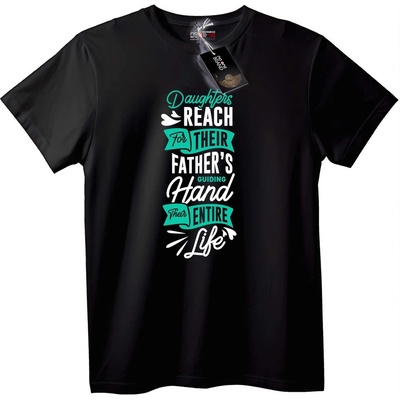NOONEBRAND Тениска Бащина ръка - 2XL, Black
