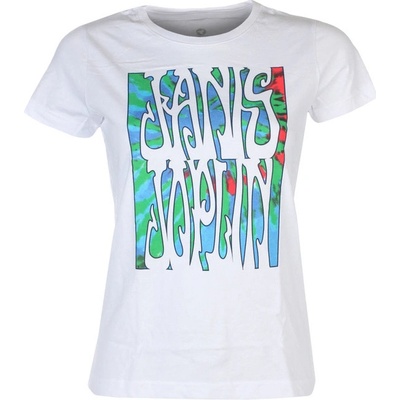 Tričko metal LIQUID BLUE Janis Joplin JANIS PEARL bílá
