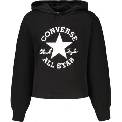 Converse Суичър с цип за момичета Converse, Размер 10A, Цвят Черен (4CH525_NE023)