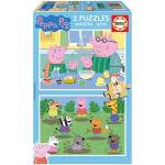Educa Дървен пъзел, Educa, Peppa Pig, 2 х 25 части (EDU19995)