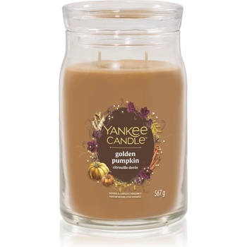 Yankee Candle Golden Pumpkin ароматна свещ Signature 567 гр